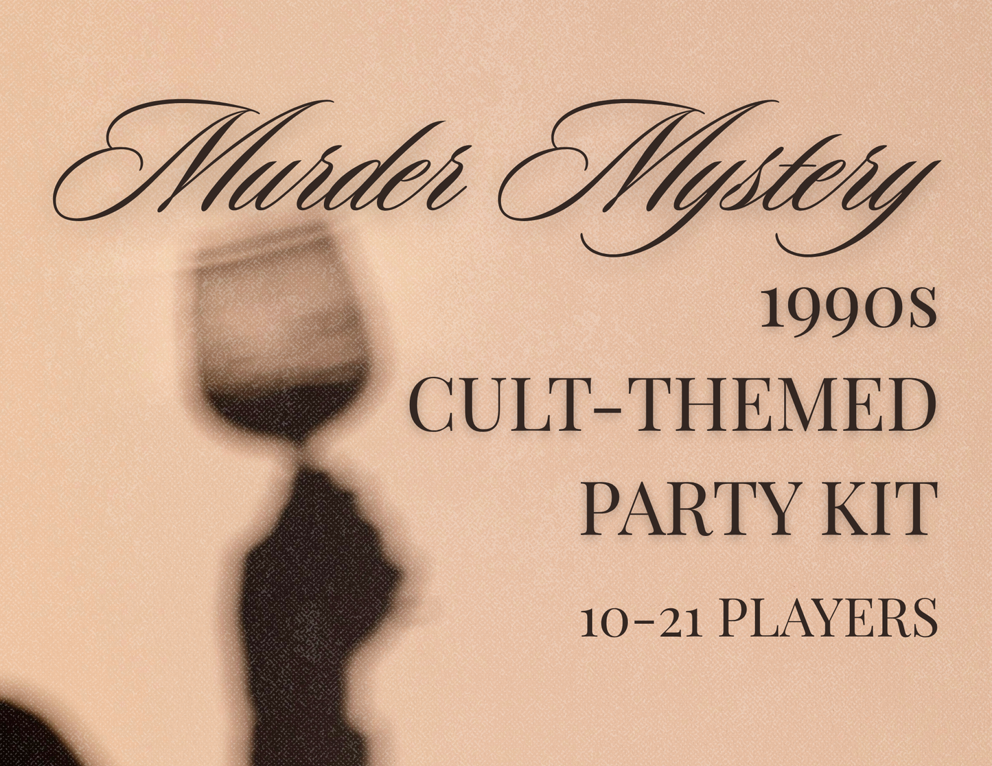 Murder Mystery Digital Party Kit - 1990s Cult Theme