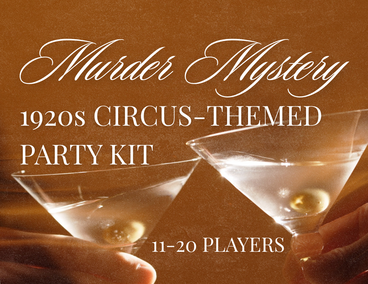 Murder Mystery Digital Party Kit - 1920s Circus Theme