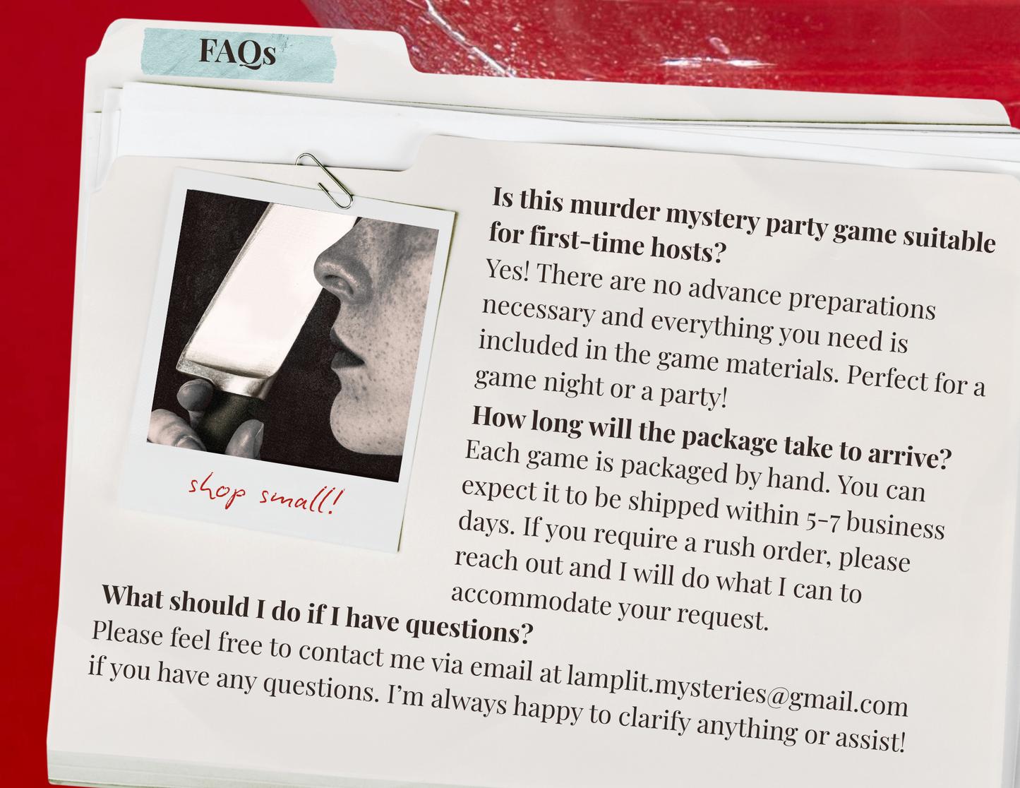 Murder Mystery Party Game - Office Retreat Theme
