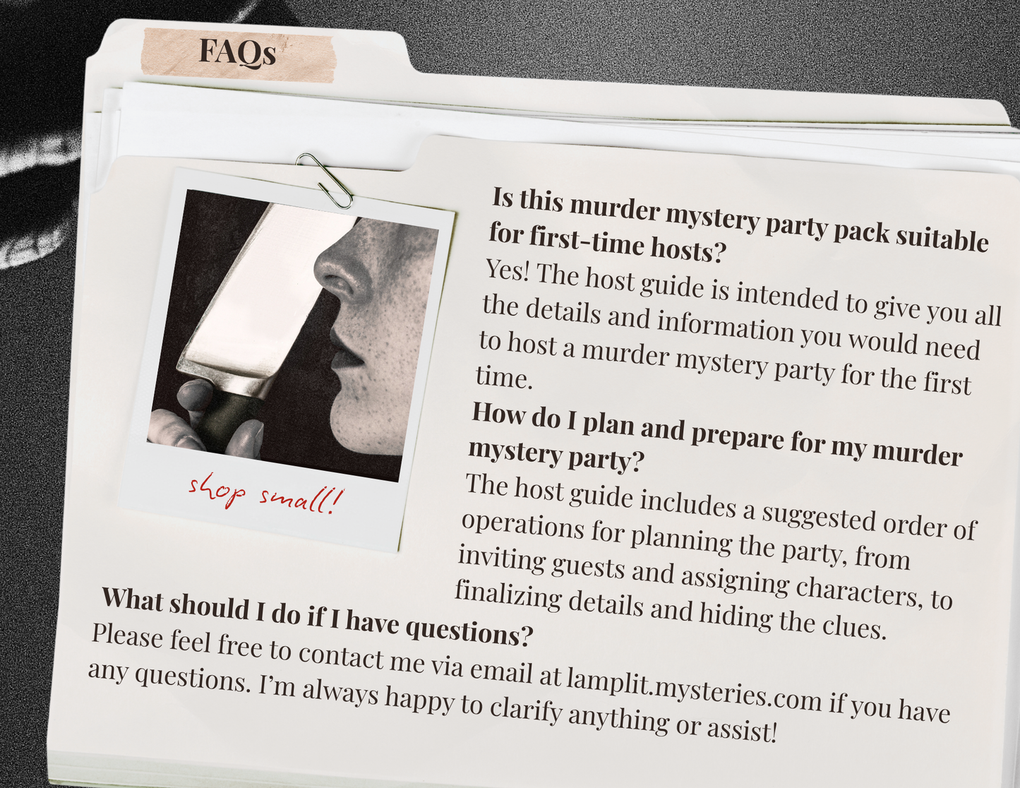 Murder Mystery Digital Party Kit - 1990s Cult Theme